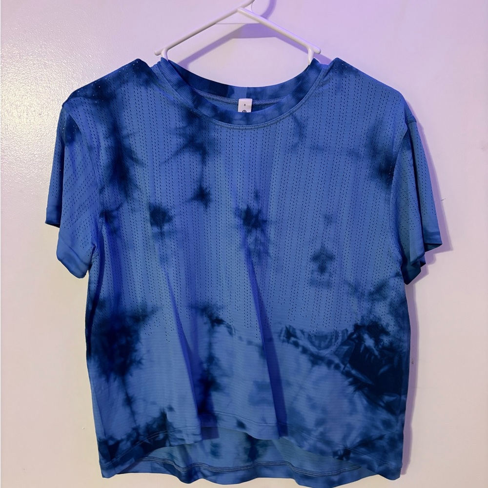 Blue Lululemon Tie Dye Shirt Size 8